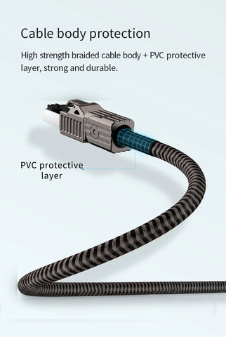 Hagibis Cat8 Ethernet Cable Super Speed RJ45 Network Cable 40Gbps Patch Cord S/FTP Cat 8 lan with Alloy Connector for Router PC