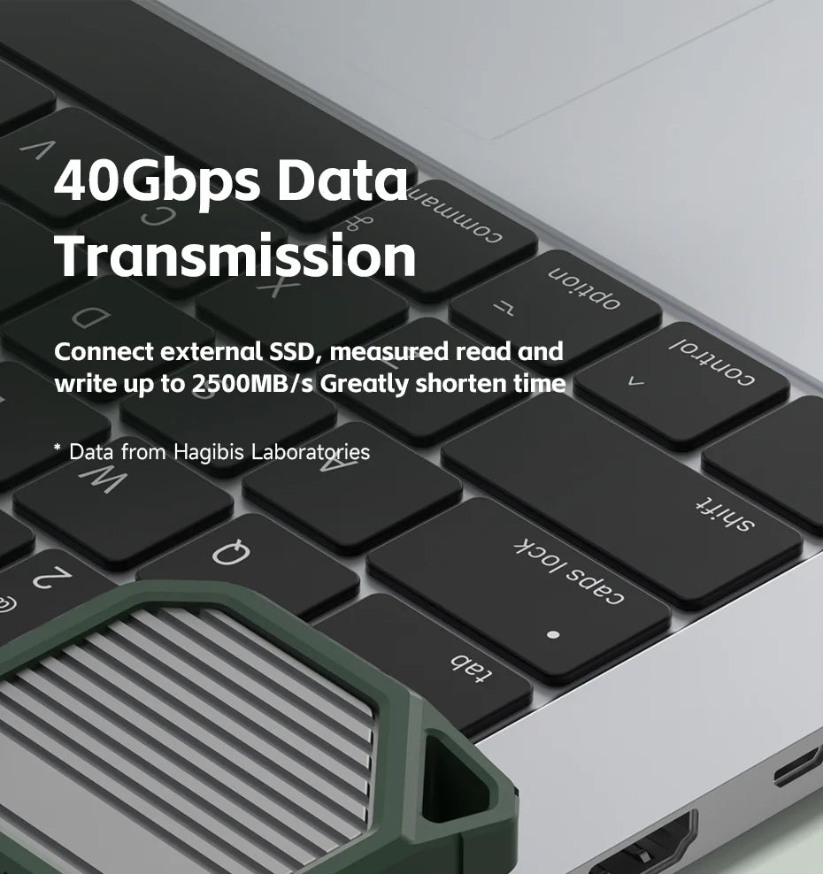 Hagibis USB 4 Cable Portable Keychain Short USB C to Type C Cable 240W 40Gbps for Thunderbolt 3/4 iPhone 16 Pro SSD Power Bank
