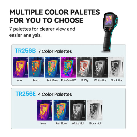 MILESEEY TR256E /B Thermal Imager 256X192 Thermal Imaging Camera Infrared Temperature Meter For Repair, PCB, Pipeline Detection