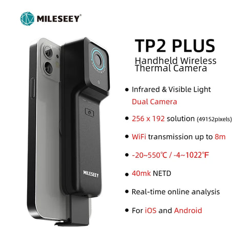 MILESEEY Thermal Camera Android TR160i TR256i 256x192 Infrared Thermal Imager for Phone, Panel PCB Circuit Repair Tool
