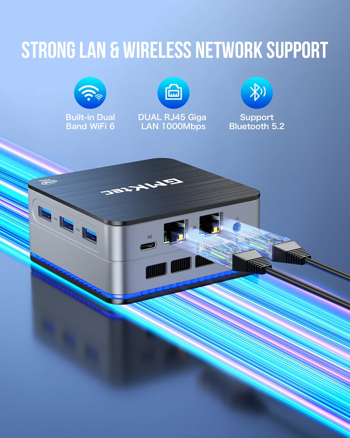 GMKtec G2 Mini PC Windows 11 Pro Intel 12th Gen Alder Lake N100 Mini PC DDR5 12GB RAM 512GB ROM WiFi 6 BT5.2 Desktop Computer