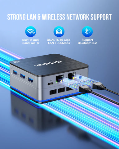 GMKtec G2 Mini PC Windows 11 Pro Intel 12th Gen Alder Lake N100 Mini PC DDR5 12GB RAM 512GB ROM WiFi 6 BT5.2 Desktop Computer