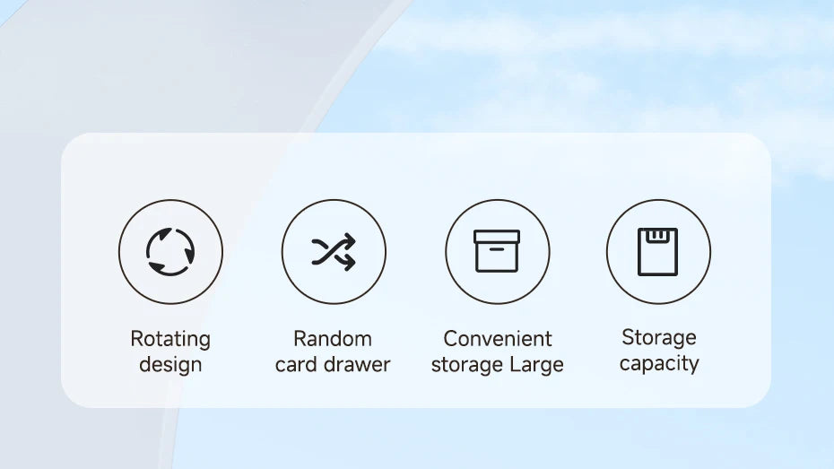 Hagibis Switch Rotating Game Card Case with 10 Game Card Slots Creative NS Card Storage Box Holder for Nintendo Switch/Lite/OLED