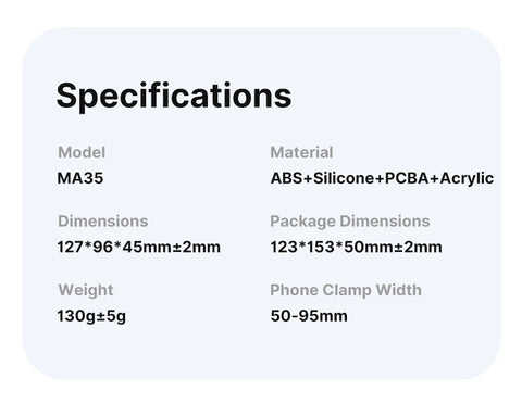 Ulanzi MA35 MagSafe Smartphone Camera Shutter Grip Bluetooth Selfie Handle As Camera Photo Stabilizer Vertical Horizontal Shoot