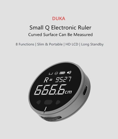 DUKA Electronic Ruler Rechargeable 8 Functions Rangefinder Portable HD LCD Screen Long Standbuy Multifunction ruler