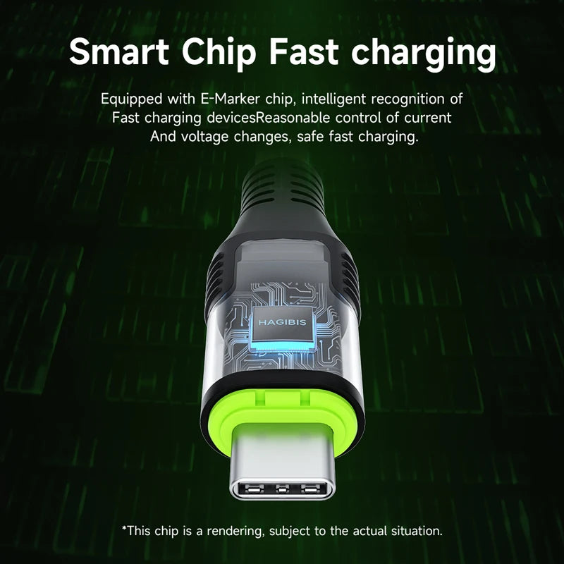 Hagibis Short USB C Cable Magnetic Mini Fast Charging Cord PD 240W 40Gbps Compatible with Thunderbolt 4/3 iPhone 16 SSD Tablet
