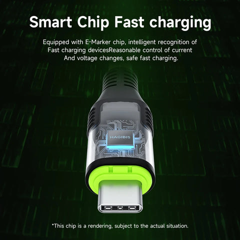 Hagibis Short USB C Cable Magnetic Mini Fast Charging Cord PD 240W 40Gbps Compatible with Thunderbolt 4/3 iPhone 16 SSD Tablet