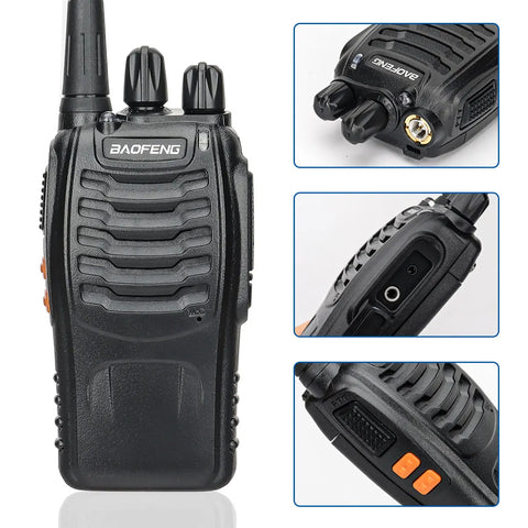 2/4PCS Baofeng BF-888S V2 Walkie Talkie Dual Band Portable Long Range UHF 400-470MHz USB/EU/US Ham Two Way Radio for Hunting