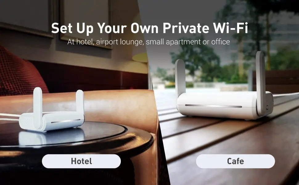 GL.iNet GL-SFT1200 (Opal) Secure Travel WiFi - AC1200 Dual Band Gigabit Ethernet Wireless Internet Router