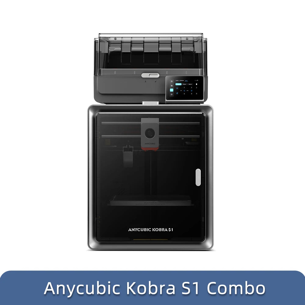 Anycubic Kobra S1 Combo Multi-Color 3D Printer High Precision Core XY Stable Structure Ultra-Quiet Max Speed 600mm/s 3D Printer
