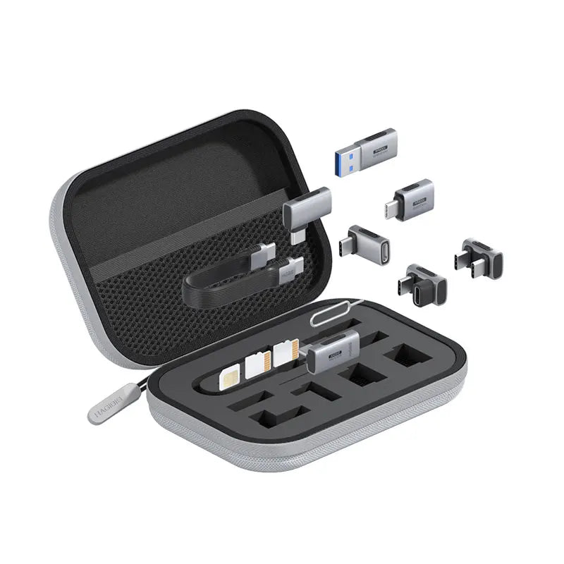 Hagibis Multi USB C Adapter Kit Short USB4 Fast Charging Cable Set Storage Box USB to Type-c Compatible with Thunderbolt 4/3