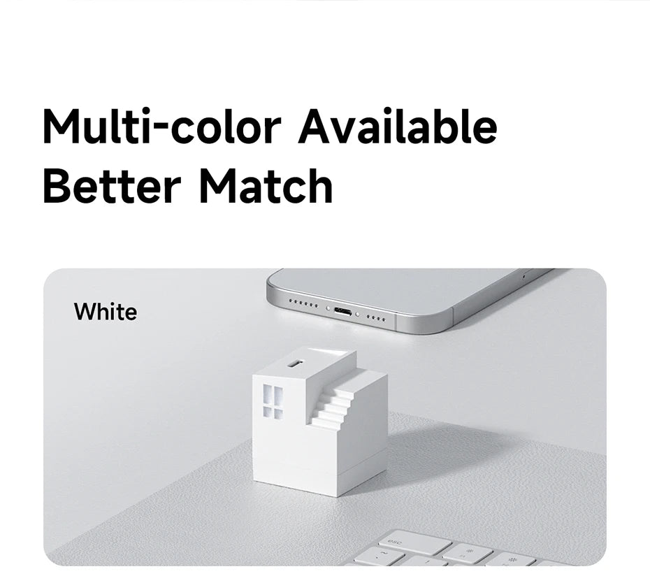 Hagibis 35W GaN USB C Charger Creative Fast Charger 20W QC 3.0 PD 3.0 For iPhone 16 15 14  Pro Max iPad Pro Macbook Air Samsung