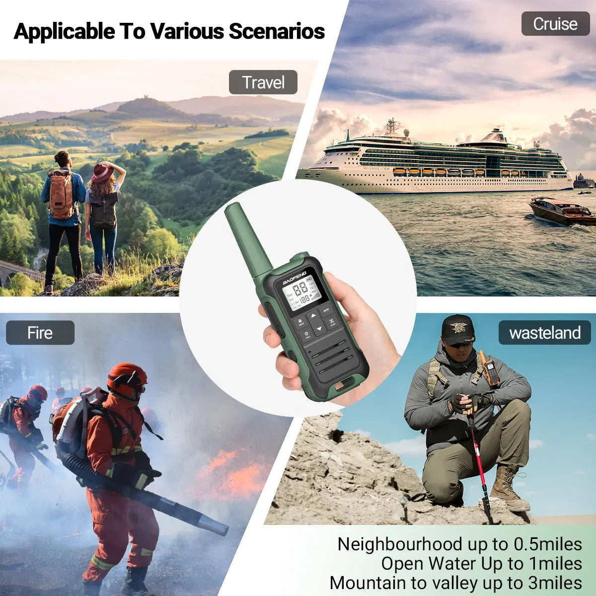 2PCS Baofeng F22 Walkie Talkie Portable Mini Communication Radio Profesional PMR446 /FRS Talkie Walkies Transceiver Radio