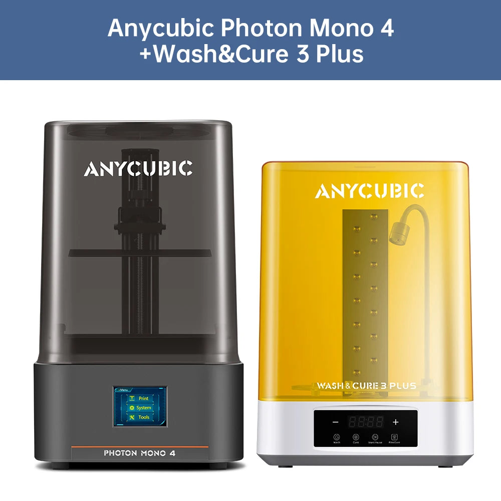 ANYCUBIC Photon Mono 4 LCD UV Resin 3D Printer with 7" 10K high-definition screen High-Speed 3D Printing Size 153×87×165mm