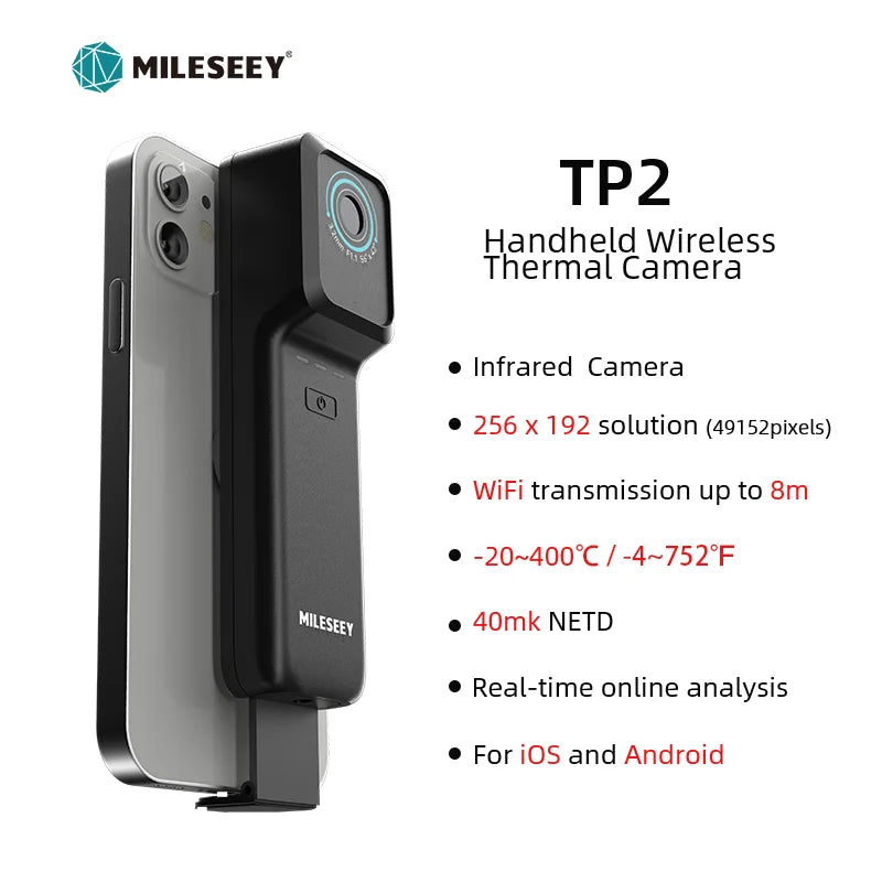 MILESEEY Thermal Camera Android TR160i TR256i 256x192 Infrared Thermal Imager for Phone, Panel PCB Circuit Repair Tool