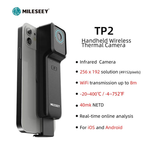 MILESEEY Thermal Camera Android TR160i TR256i 256x192 Infrared Thermal Imager for Phone, Panel PCB Circuit Repair Tool
