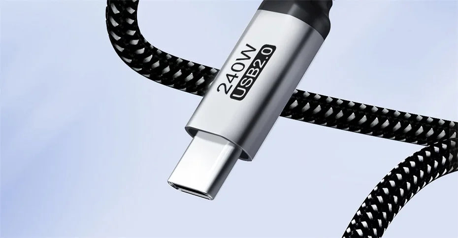 Hagibis 240W USB Type C Cable PD 3.1 Fast Charging Type C to Type C line for MacBook Pro Air PS4/5 iPhone 16 Switch iPad Samsung