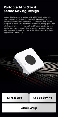 CHUWI LarkBox X Mini PC 12GB RAM 512GB SSD Intel N100 Game PC UHD Graphics for 12th Gen Intel Processors WiFi 6 Desktop Computer