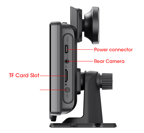 10.26'' Dash Cam 4K Car Mirror Video Player Wireless Carplay Android Auto GPS Car Monitor Multimedia Rearview Camera Dashboard