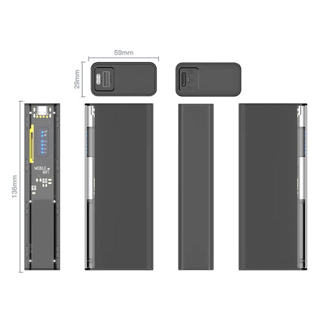 4G Lte Router Wireless Wifi Portable Modem Mini Outdoor Hotspot Pocket Mifi 150mbps Sim Card Slot Repeater 3000mah