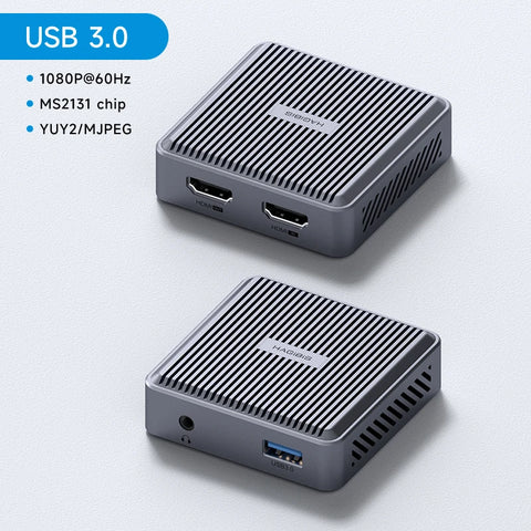Hagibis 4K HDMI-Compatible Video Capture Card Loop Out for Game Recording Live Streaming  1080P Grabber MS2131 for PS4/5 Switch