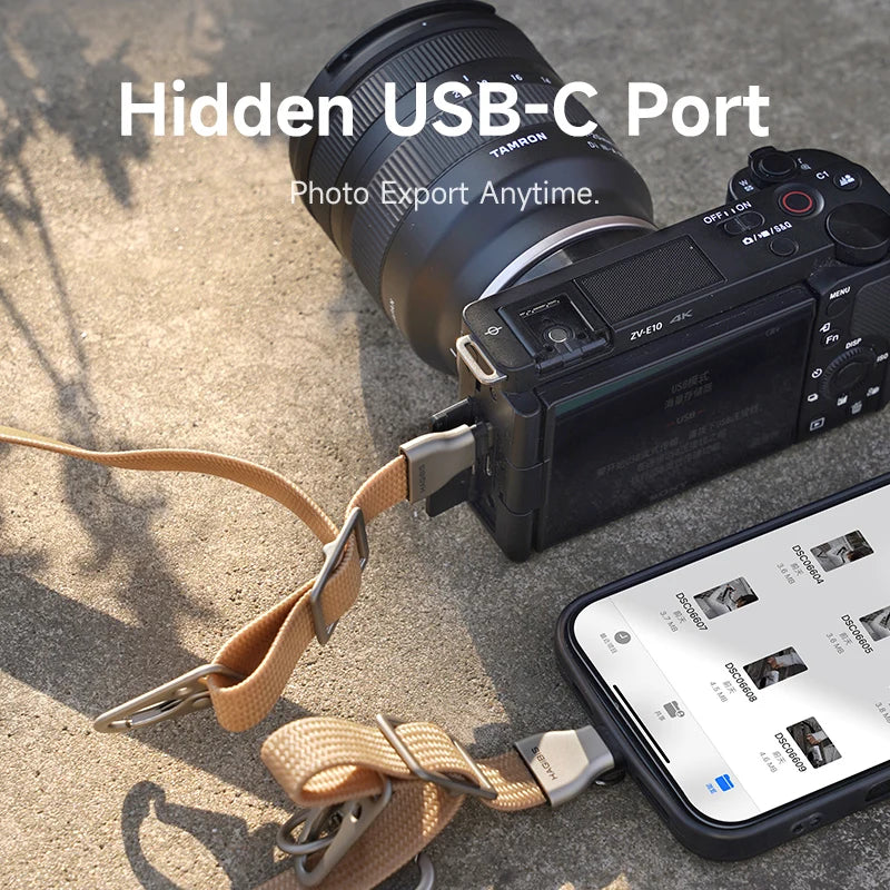 Hagibis Universal Phone Lanyard USB C to USB C Cable Phone Strap Anti-loss C to C Cord for iPhone 16 Pro Max Camera Sony Fuji