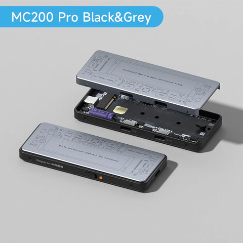 Hagibis M.2 NVMe SSD Enclosure Write Protect USB C 3.2 Gen2 to NVMe PCI-E M.2 SSD Case With 100W PD for iPhone 16 15 Pro MacBook