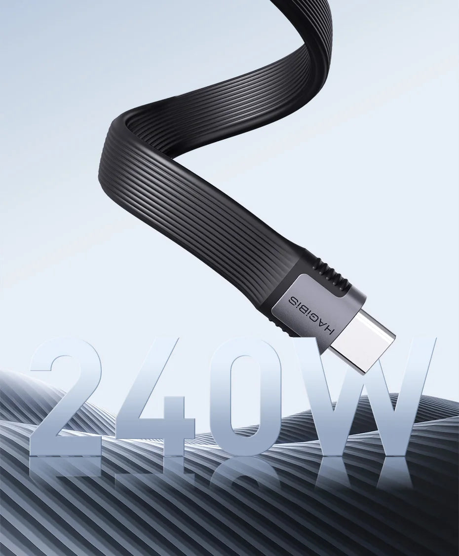 Hagibis USB4 Data Cable 40Gbps USB C to Type C Short Cable PD 240W 8K 60Hz for Thunderbolt 3/4 iPhone 16 Pro Max SSD Power Bank