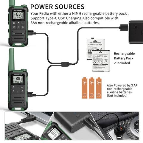 2PCS Baofeng F22 Walkie Talkie Portable Mini Communication Radio Profesional PMR446 /FRS Talkie Walkies Transceiver Radio