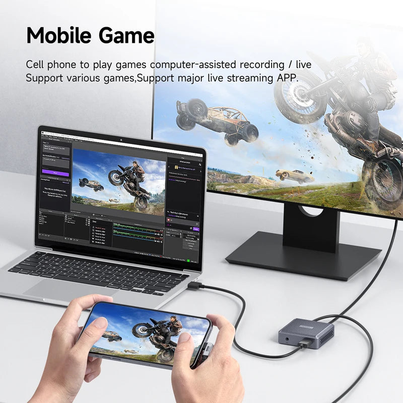 Hagibis 4K HDMI-Compatible Video Capture Card Loop Out for Game Recording Live Streaming  1080P Grabber MS2131 for PS4/5 Switch