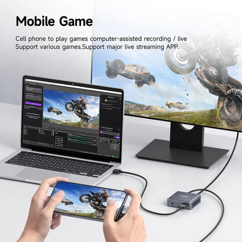 Hagibis 4K HDMI-Compatible Video Capture Card Loop Out for Game Recording Live Streaming  1080P Grabber MS2131 for PS4/5 Switch