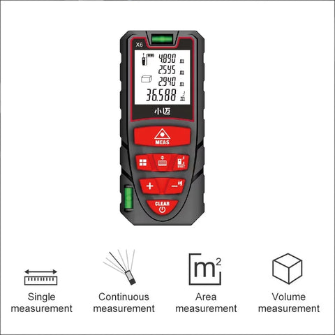 MILESEEY K1 Laser Tape Measure 50M 70M 100M 120M Double Horizontal Bubble Laser Distance Meter