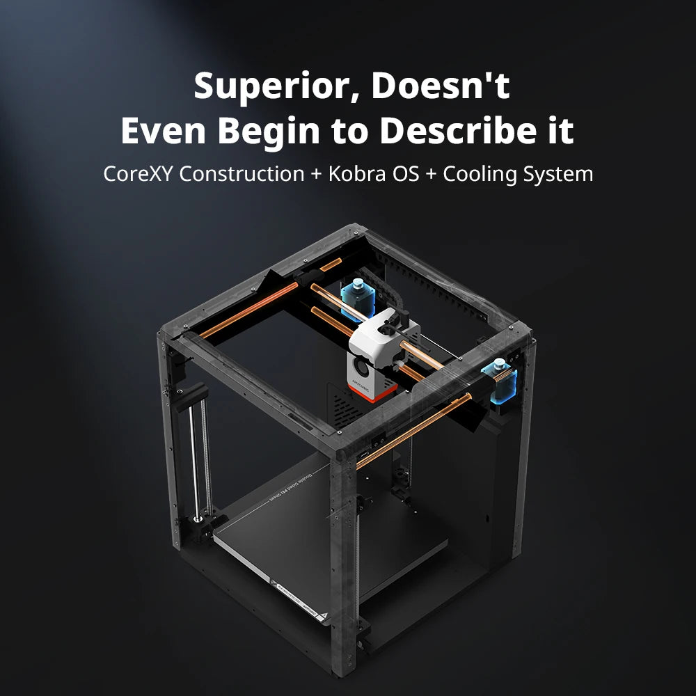 Anycubic Kobra S1 Combo Multi-Color 3D Printer High Precision Core XY Stable Structure Ultra-Quiet Max Speed 600mm/s 3D Printer