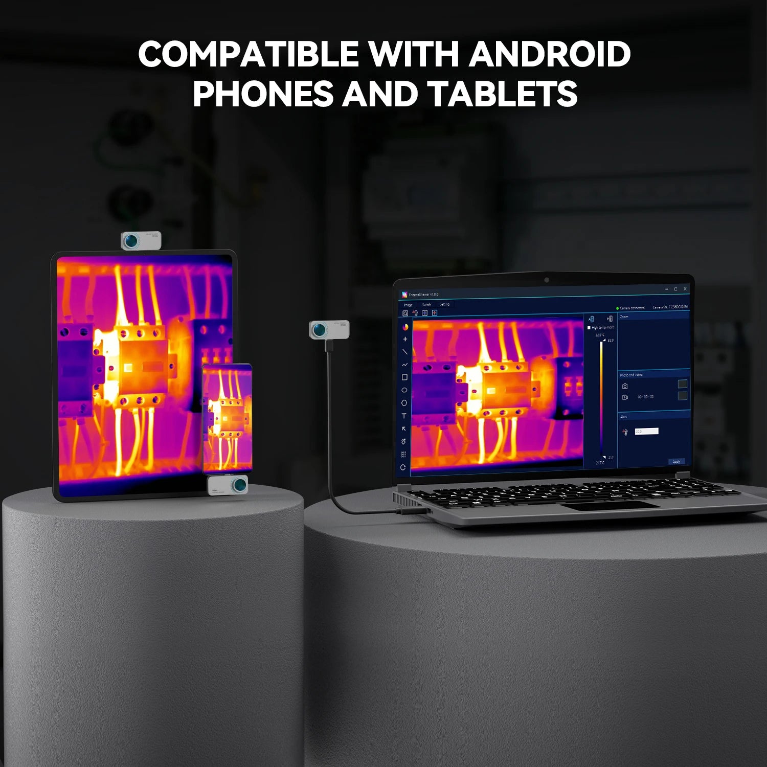 MILESEEY Thermal Camera Android TR160i TR256i 256x192 Infrared Thermal Imager for Phone, Panel PCB Circuit Repair Tool