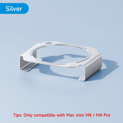 Hagibis Desktop Stand for Mac mini M4/M4 Pro 2024 Heat Dissipation Bracket Aluminum Alloy Mount Dock Cooling Holder Accessories