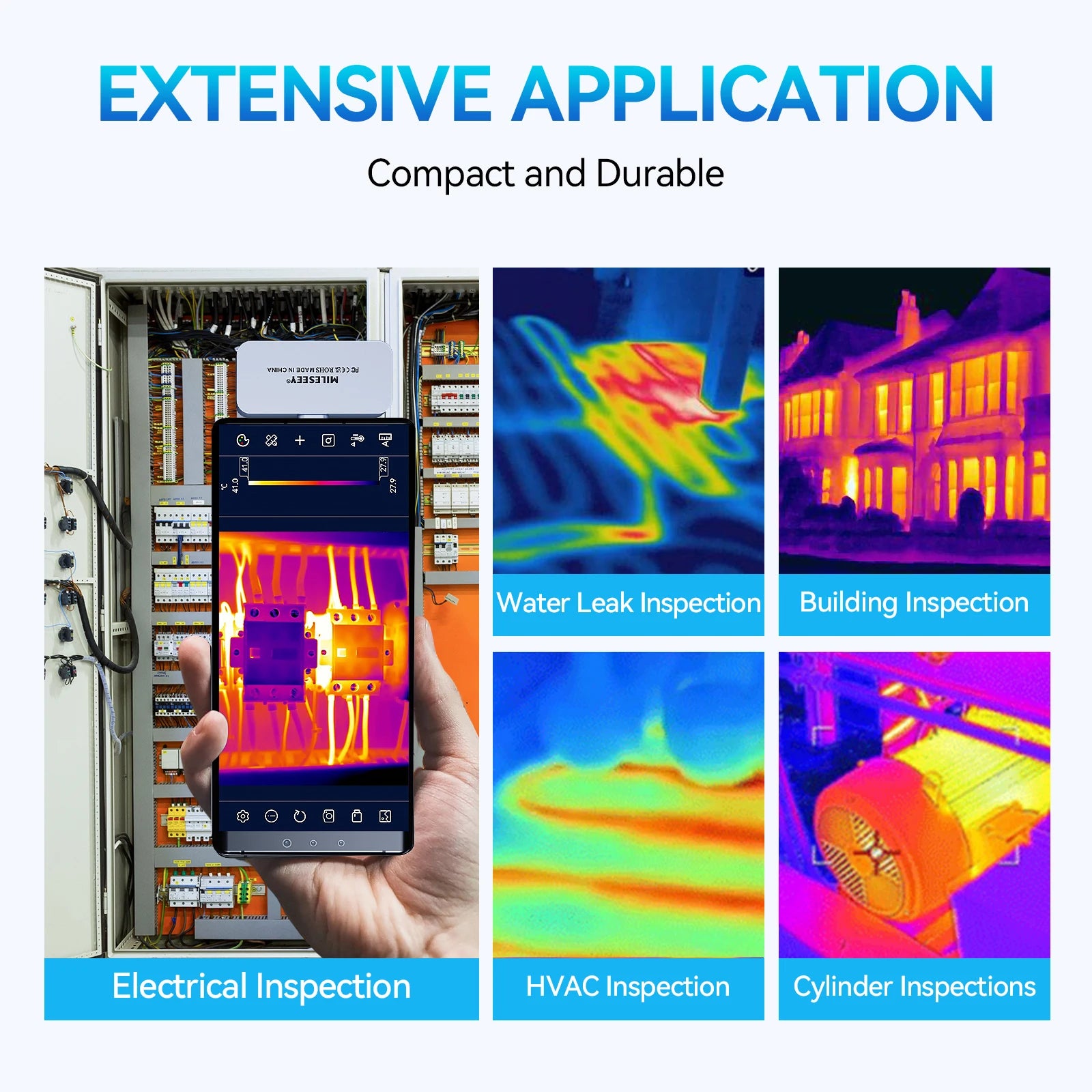 MILESEEY Thermal Camera Android TR160i TR256i 256x192 Infrared Thermal Imager for Phone, Panel PCB Circuit Repair Tool