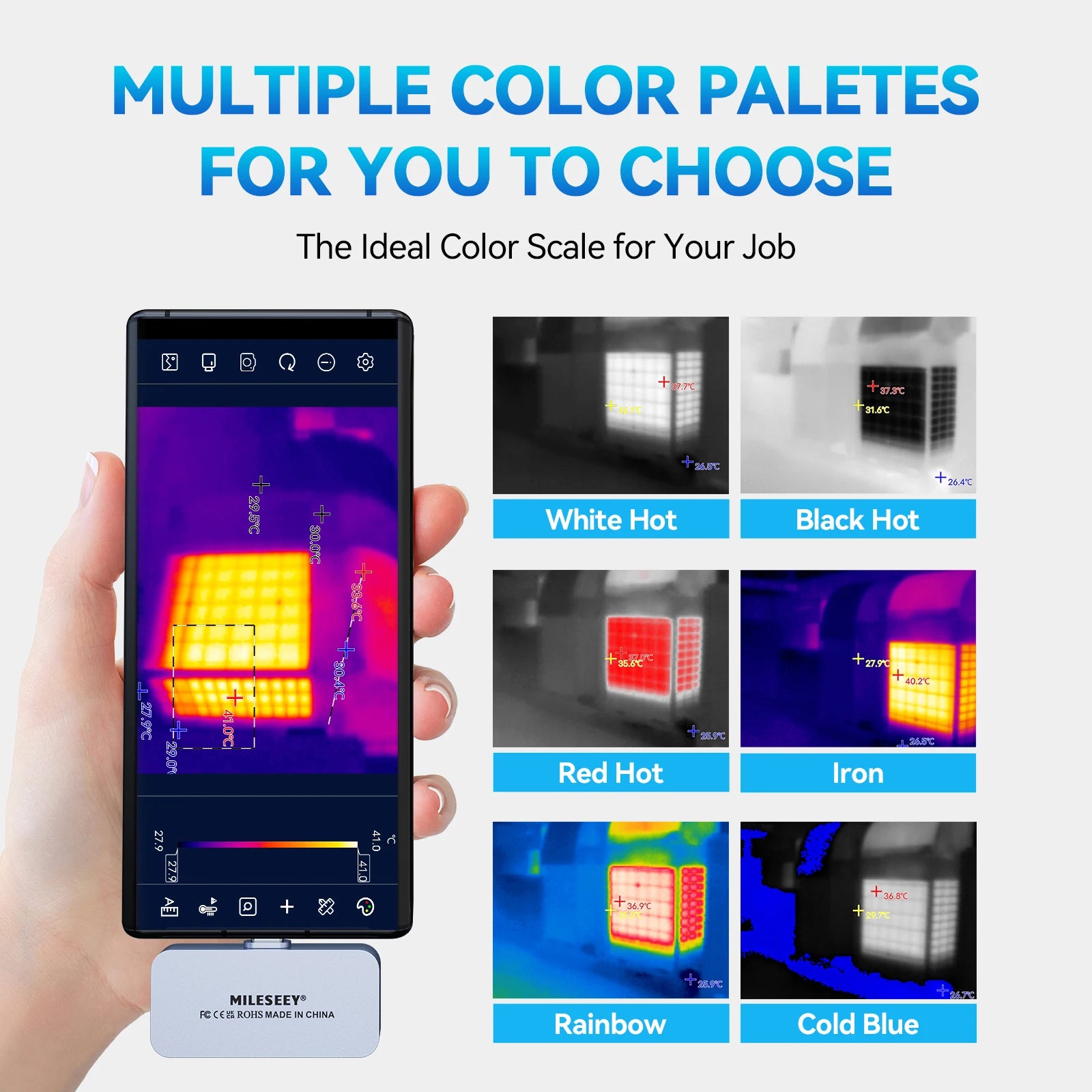 MILESEEY Thermal Camera Android TR160i TR256i 256x192 Infrared Thermal Imager for Phone, Panel PCB Circuit Repair Tool