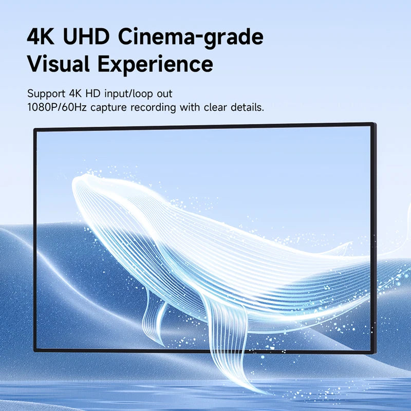 Hagibis 4K HDMI-Compatible Video Capture Card Loop Out for Game Recording Live Streaming  1080P Grabber MS2131 for PS4/5 Switch