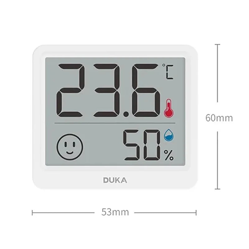 DUKA Atuman 2.5 Inch LCD Electronic Digital Temperature Sensor Humidity Meter Indoor Thermometer Hygrometer Weather Station