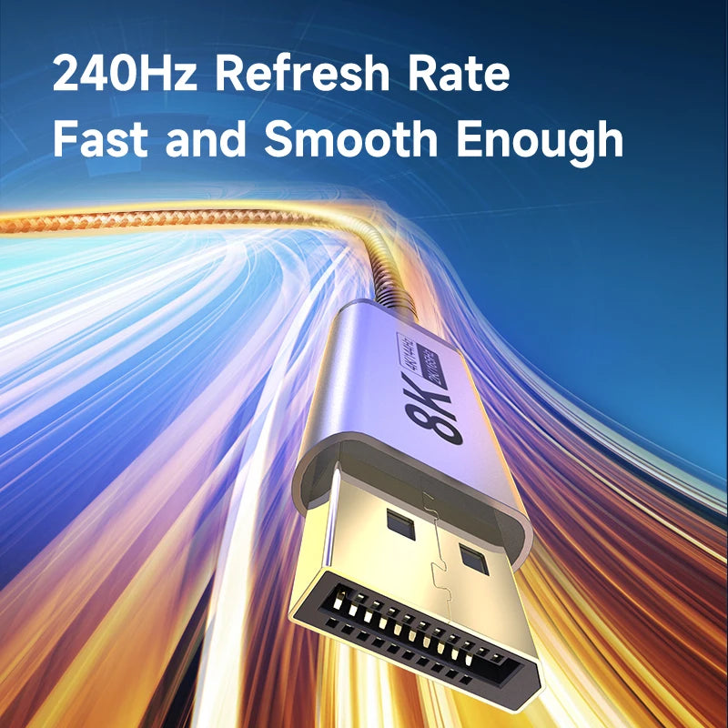 Hagibis USB C to DisplayPort 1.4 Cable Thunderbolt 3/4 to 8K@60Hz 4K@144Hz DP Bidirectional 2K165Hz for MacBook Pro Air iMac XPS