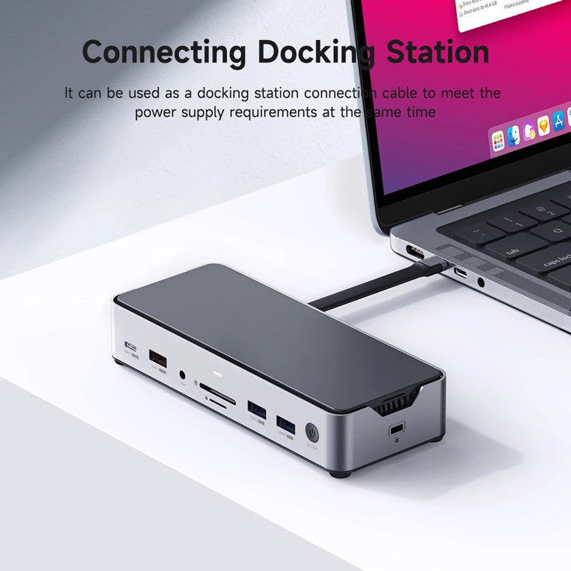 Hagibis USB4 Data Cable 40Gbps USB C to Type C Short Cable PD 240W 8K 60Hz for Thunderbolt 3/4 iPhone 16 Pro Max SSD Power Bank