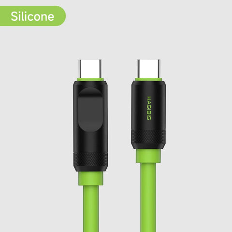 Hagibis USB C Fast Charger Cable With LED Display PD 240W 40Gbps Video Cord Compatible with Thunderbolt 4/3 For iPhone 16 Laptop