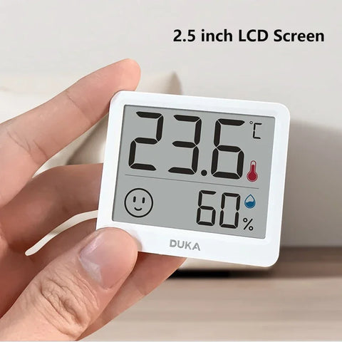 DUKA Atuman 2.5 Inch LCD Electronic Digital Temperature Sensor Humidity Meter Indoor Thermometer Hygrometer Weather Station