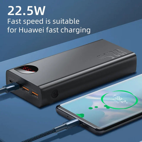 Baseus Power Bank 10000mAh 22.5W PD Fast Charging Powerbank Portable External Battery For iPhone 15 14 12 13 Pro Samsung Huawei
