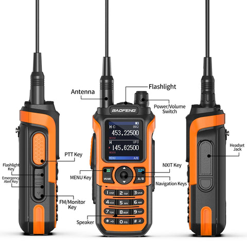 Baofeng UV-21 Pro V2 Wireless Copy Frequency Mutli Band Powerful Waterproof Long Range UV-5R Long Range Type-C Two Way Ham Radio
