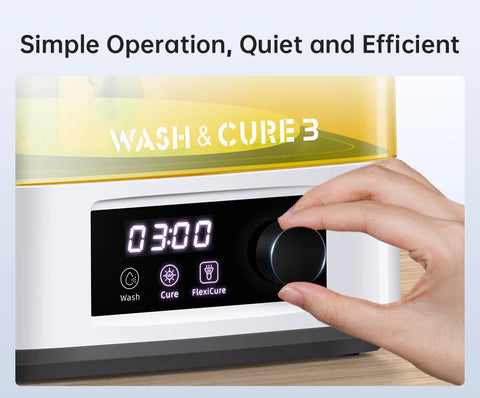 ANYCUBIC Wash & Cure 3 For Photon Mono 2 LCD SLA 3D Printer Models UV Rotary Curing Resin Cleaning Machine 2 in 1