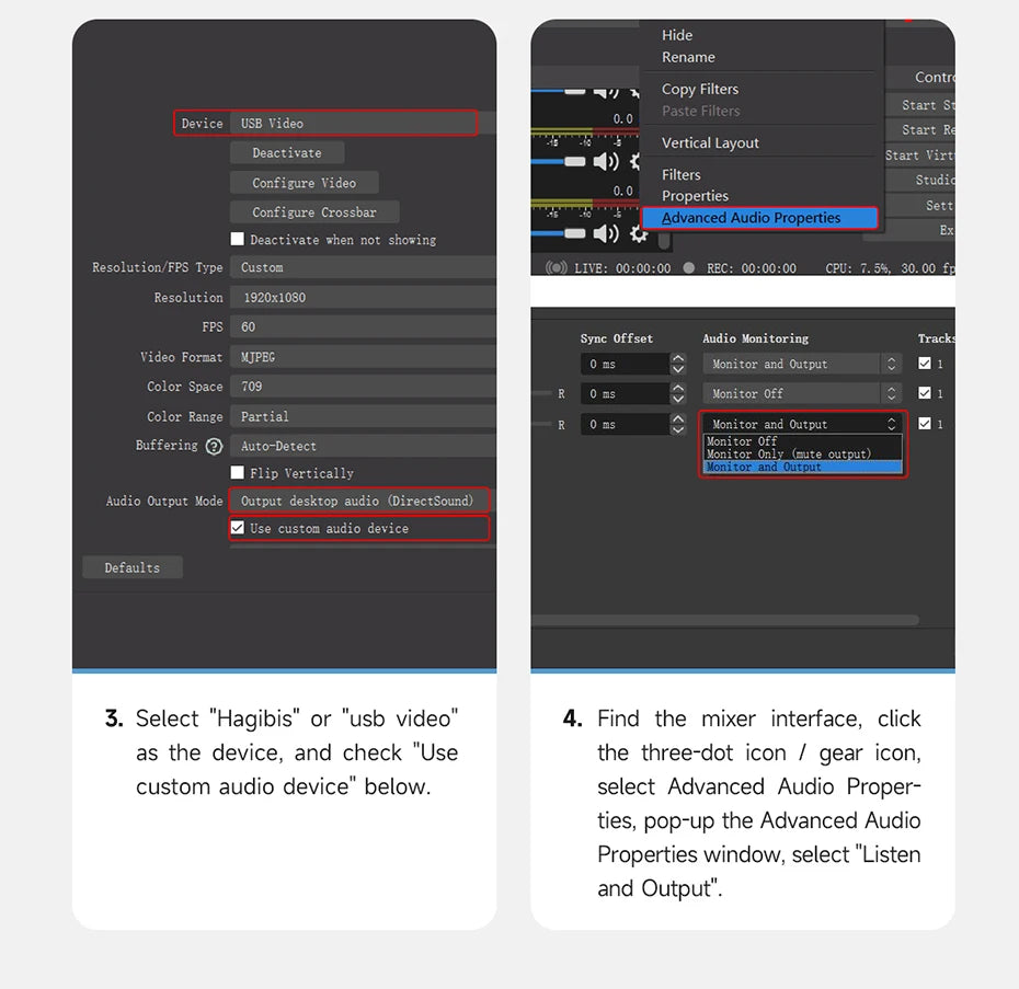 Hagibis 4K HDMI-Compatible Video Capture Card Loop Out for Game Recording Live Streaming  1080P Grabber MS2131 for PS4/5 Switch