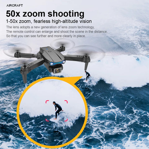 E99 Pro Drone Quadcopter Remote Control Handle Four Axis Aircraft HD 6K Photography UAV Altitude Fixation Helicopter Toys