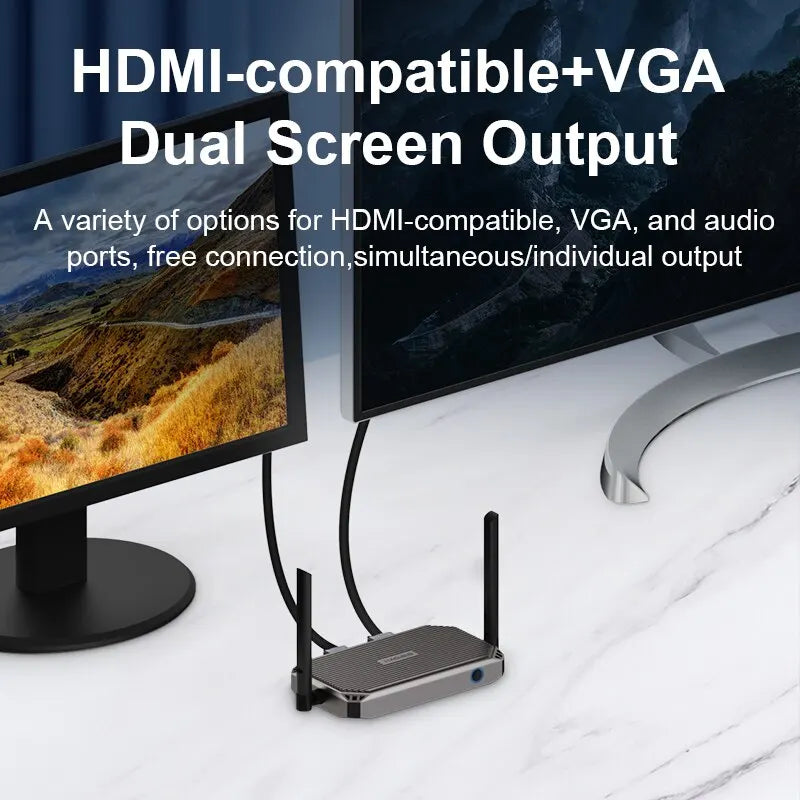 Hagibis Wireless HDMI Transmitter and Receiver HDMI Extender Kits Wireless Display Dongle for TV Camera Streaming PS5