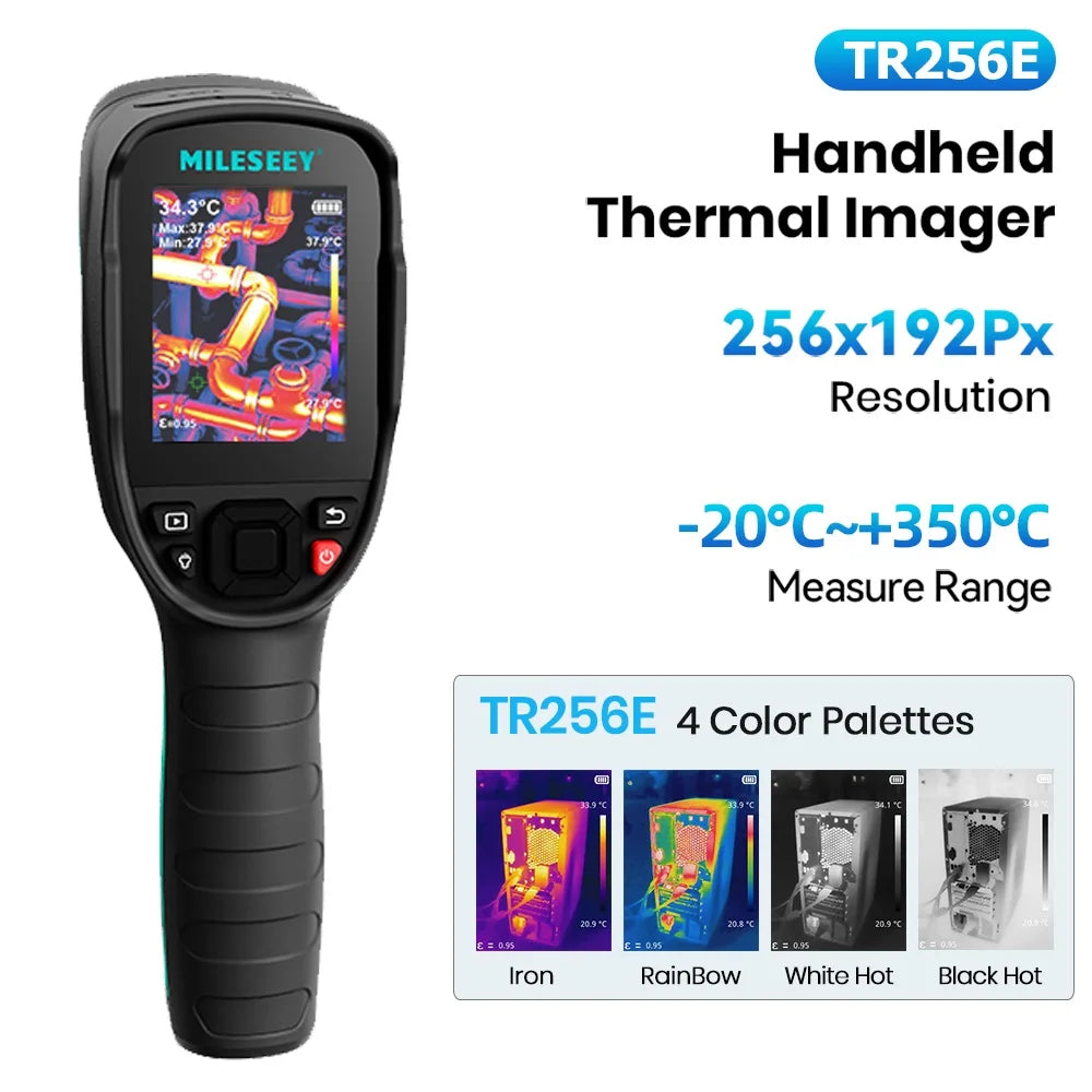 MILESEEY TR256E /B Thermal Imager 256X192 Thermal Imaging Camera Infrared Temperature Meter For Repair, PCB, Pipeline Detection
